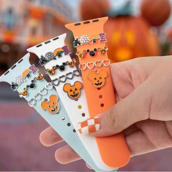 Disney Mickey Mouse iWatch and Magic Band charms. 4 silver watch band ch… - Picture 3 of 4